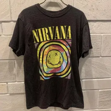 구제 의류 NIRVANA 닐바나 밴딩 티셔츠 L 사이즈