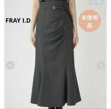 FRAY I.D 프레이 아이디 턱 드레이프 머메이드 스커트