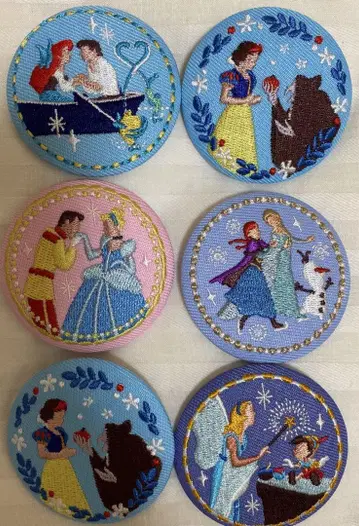 디즈니 Disney 자수 캔뱃지 미사용 새상품