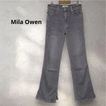 Mila Owen 미라 오웬 플레어 데님 그레이 [0] 슬릿