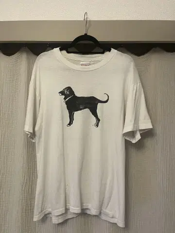 90s The Black Dog 도그 프린트 반팔 티셔츠