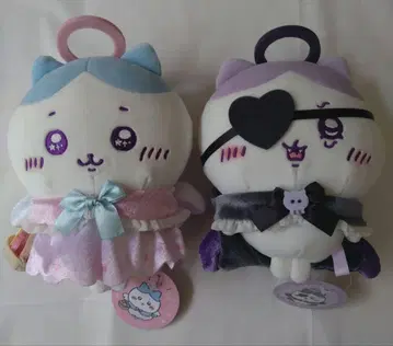 치이카와 (먼작귀) 천사와 악마 봉제 인형 S 하치와레 2개 세트