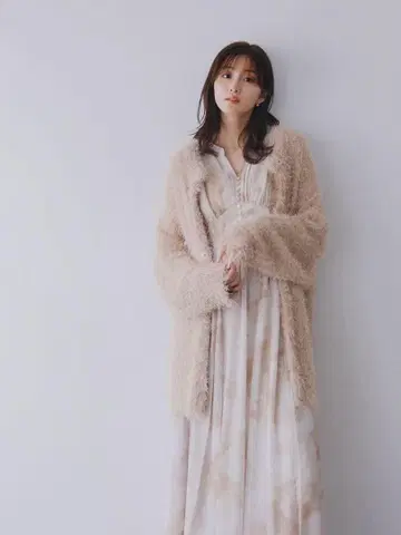 COCO DEAL 코코딜 수채화 아트 원피스 베이지 사이즈 2