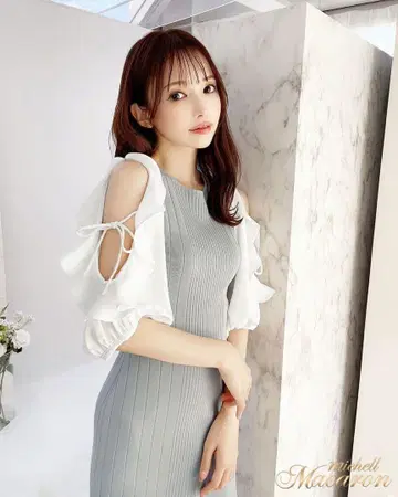 미셸 마카롱 소매 프릴 니트 원피스 rady 셰리미 리엔다 자라