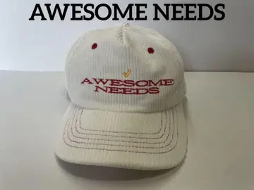 새상품급 AWESOME NEEDS 오썸 니즈 코듀로이 캡 CAP