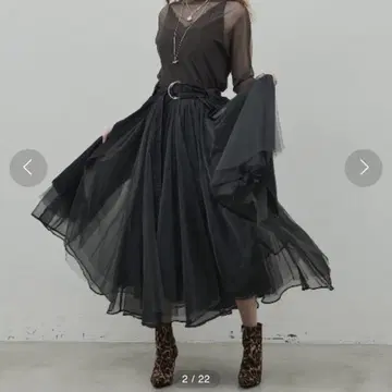 라벨 에뛰드 스커트 튤 Ella 블랙