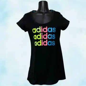 ADIDAS 아디다스 튜닉 블랙 여성용 반팔