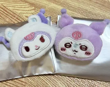 치이카와 (먼작귀) 산리오 시크릿 헤어 클립 모몽가 쿠로미