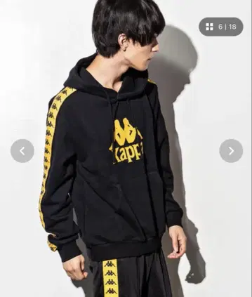 카파(Kappa) BANDA OMINI 로고 라인 후드티