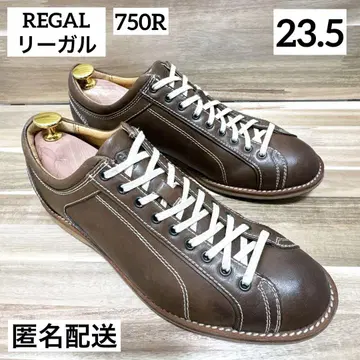 REGAL 750R 스탠더드 가죽 스니커즈 23.5 브라운 일본제