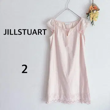 질스튜어트 JILLSTUART 원피스 면 100% 레이스 핑크