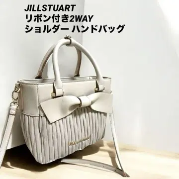 JILLSTUART 리본 포함 2WAY 숄더 핸드백 크림