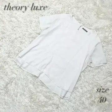 Theory luxe 띠어리 럭스 블라우스 풀오버 드레이프 반팔