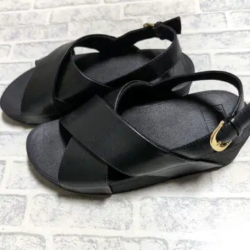 핏플랍 핏플랍 크로스 스트랩 블랙 22.5cm