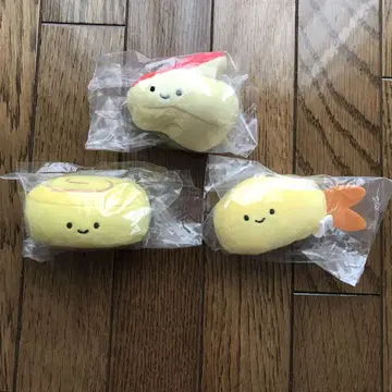 니코리노 도시락 봉제 인형 토끼 사과 계란말이 새우 플라이