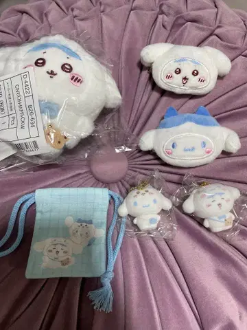 치이카와 산리오 하치와레 시나모롤 5개 세트 덤 포함