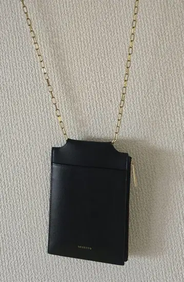 ORSETTO 블랙 핸드폰 숄더백