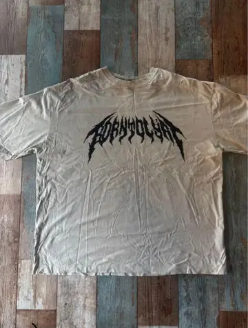 lyft DEATH METAL LOGO BIG T-SHIRT -IVORY