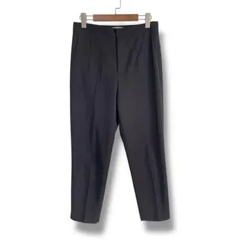 ZARA 자라 블랙 슬랙스 테이퍼드 센터 프레스 노턱 봄/여름