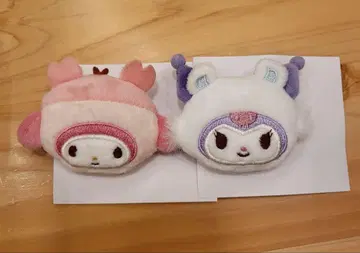치이카와 산리오 콜라보 쿠로미 마이멜로디 쿠로미 헤어 클립