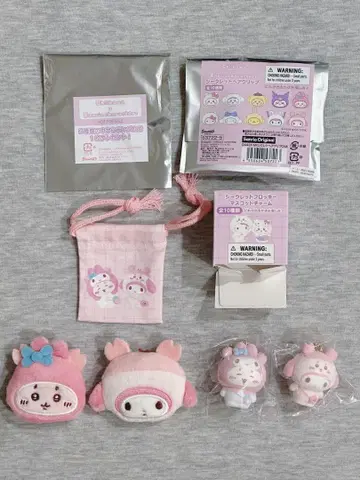산리오 치이카와 (먼작귀) 콜라보 시크릿 혜택 마이멜로디 x 헌책방 5점
