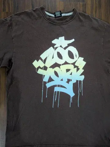 00s Y2K ZOO YORK 주크 요크 태깅 티셔츠 스케이트 L