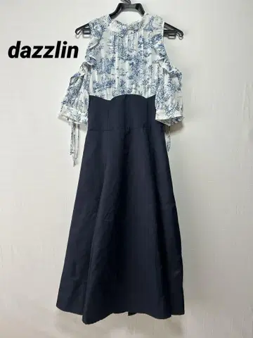 dazzlin 프릴 코르셋 플레어 원피스 S