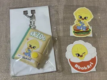 SKZOO 팝업 복권 포가리 미니 노트 키링 스티커 AB