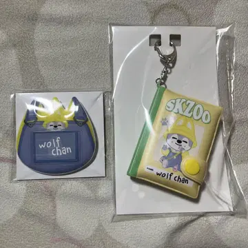 SKZOO 온라인 복권 울프 찬 이름 배치 미니 노트 키링