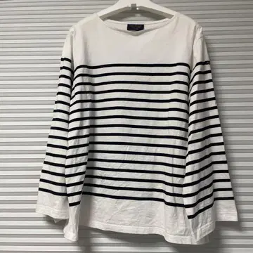 루미노아 Le minor TAILLE 보더 티셔츠 화이트 블랙