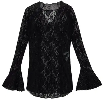 ameri vintage COMBINATION LACE TOP 블랙