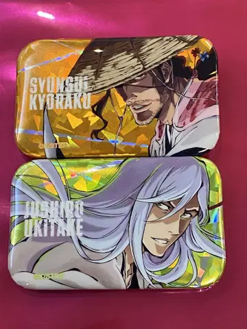 BLEACH 홀로 가공 스퀘어 캔뱃지 2종 세트