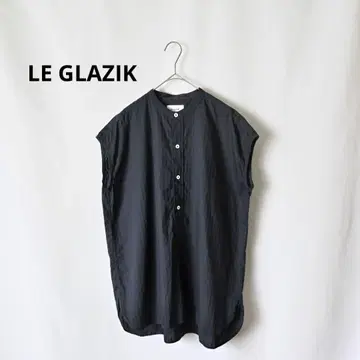 LE GLAZIK 르 글라직 코튼 풀오버 블라우스 프렌치 슬리브