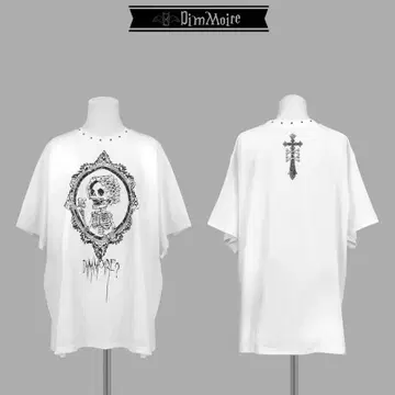 DimMoire Baby Skull BIG T 화이트 티셔츠