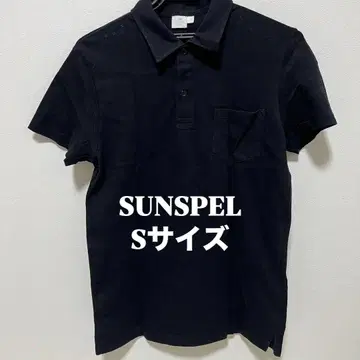 SUNSPEL S 사이즈 블랙 피케 셔츠