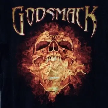 godsmack 티셔츠 L 밴딩 티셔츠 메탈 스컬