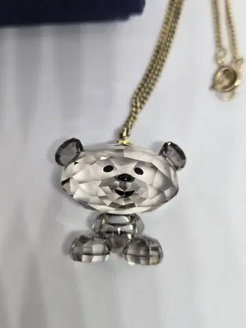 스와로브스키 곰 크리스탈 펜던트