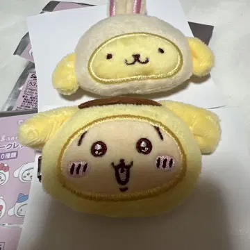 치이카와 산리오 헤어 클립 토끼 폼폼푸딩 2개 세트
