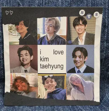 재고 2개. BTS 테테 메모장 20매 한국제 제작자 태현