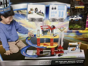 SPEED CITY 디럭스 주유소 플레이 세트