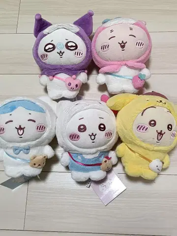 치이카와 산리오 봉제 인형 5개 세트
