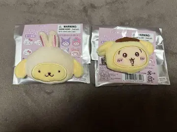 치이카와 산리오 시크릿 헤어 클립 토끼 푸딩