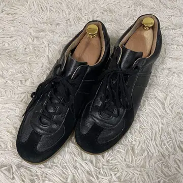 저먼 트레이너 GERMAN TRAINER 레이스업 스니커즈 블랙