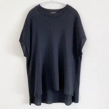evam eva 실크 릴리 베스트 실크 100% 차콜 그레이 F