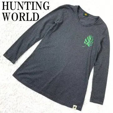 HUNTING WORLD 긴팔 티셔츠 그레이 S B8187
