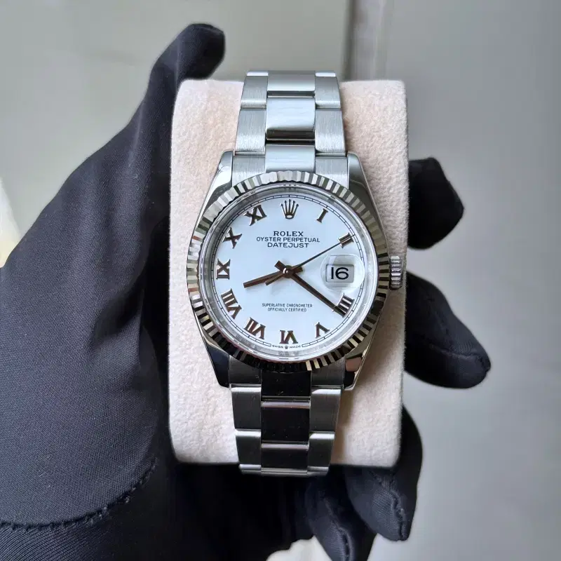 Rolex Datejust New Model 126234 Steel 36mm White Roman Dial