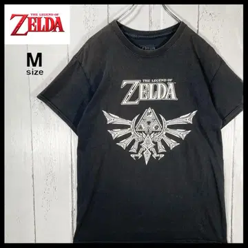 ZELDA 젤다의 전설 닌텐도 공식 티셔츠 구제 의류 M 사이즈 블랙