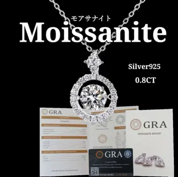 모이사나이트 댄싱 목걸이 인공 다이아몬드 다이아몬드 0.8CT