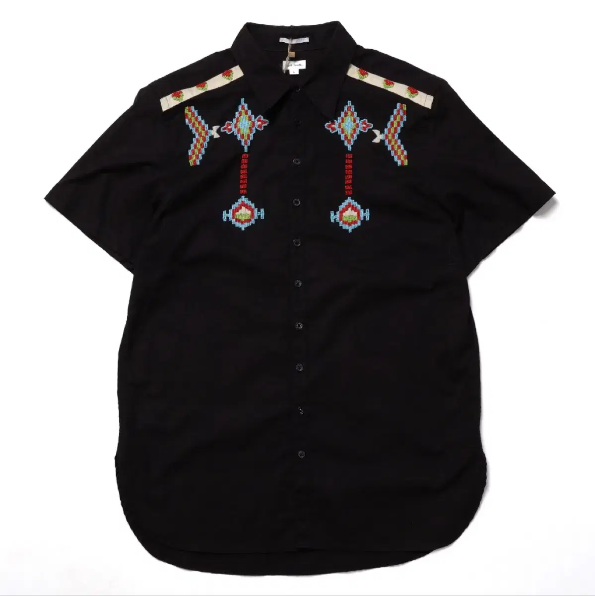 폴 스미스 Paul Smith Embroidered Half Shirt