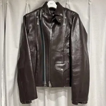 Sacai 25AW 라이더 자켓 브라운 사이즈 1